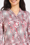 Zivame Print Fusion Knit Poly Pyjama Set - Snow White — thumbnail 5